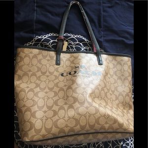 Large Coach Monogram Tote